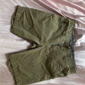 Dockers Green Flat Front Shorts Casual Style